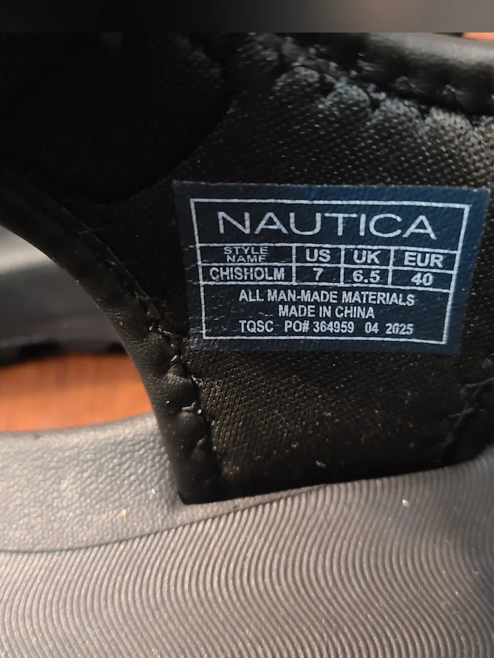 Nautica Chisholm Men's Sport Sandals Size 7 Black NWOT Athletic Hiking